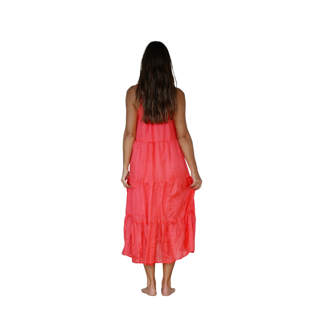 Perle de soie - Corail