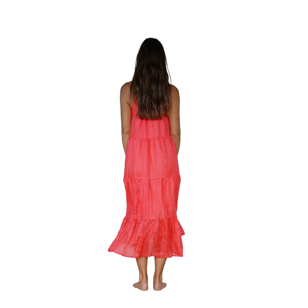 Perle de soie - Corail