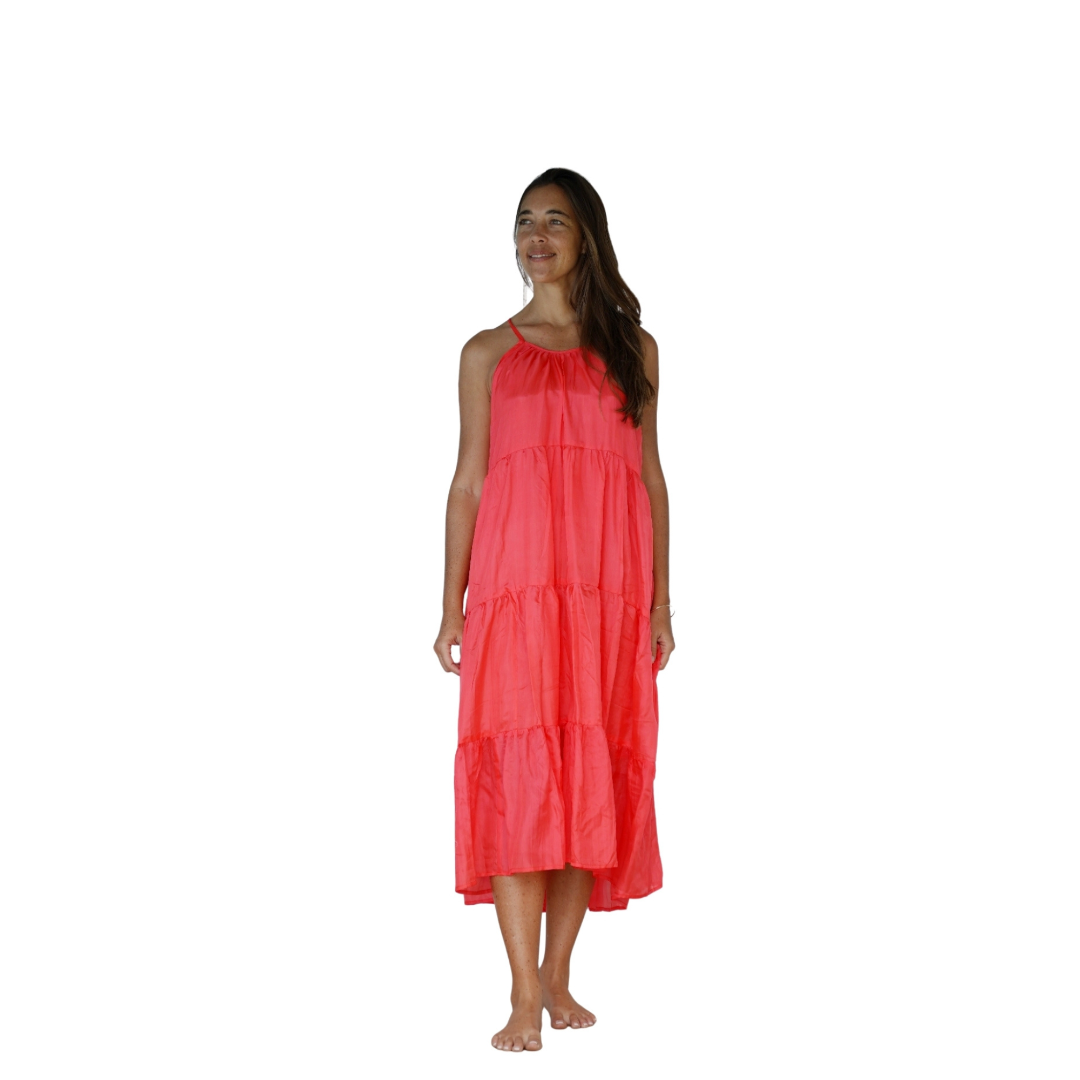 Perle de soie - Corail