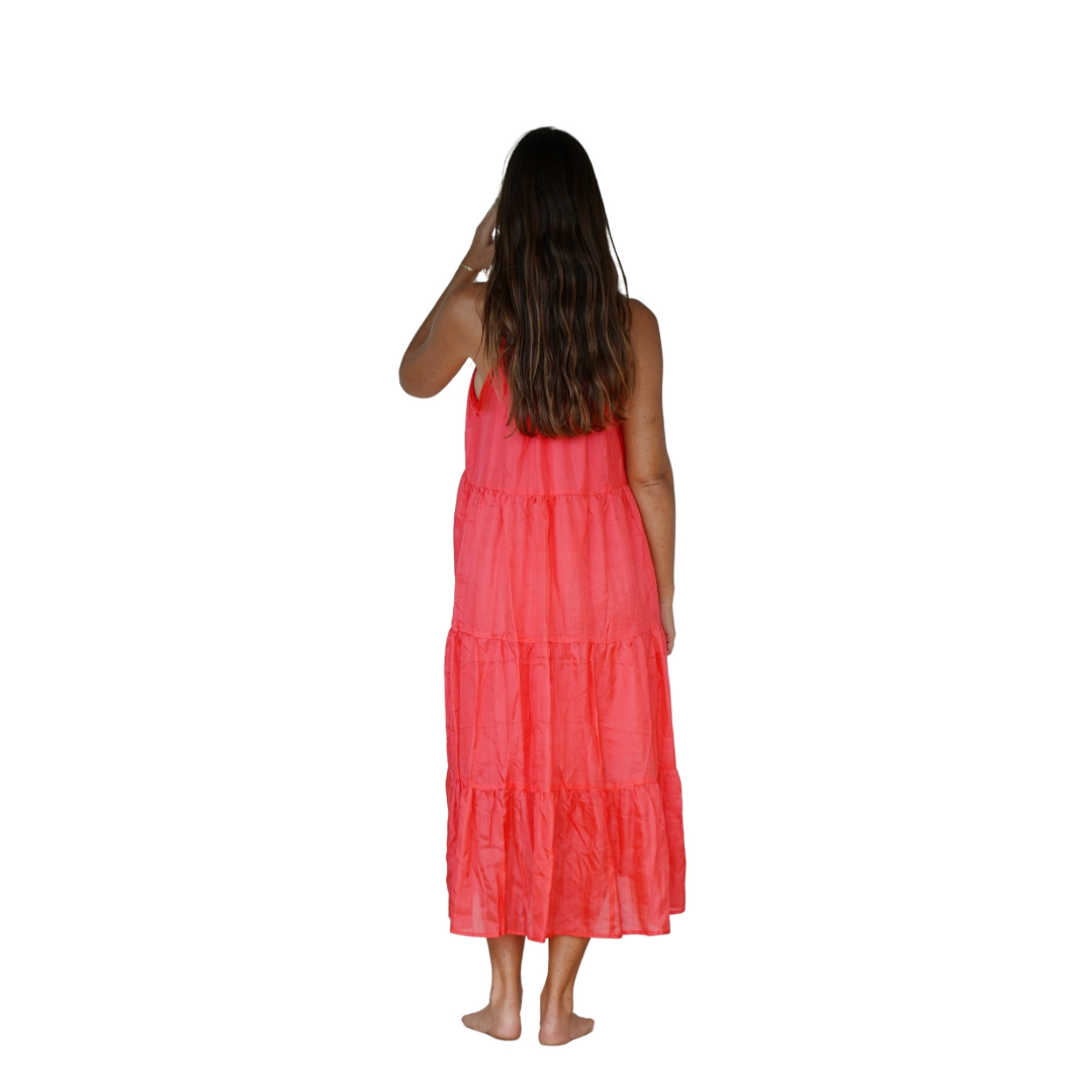 Perle de soie - Corail