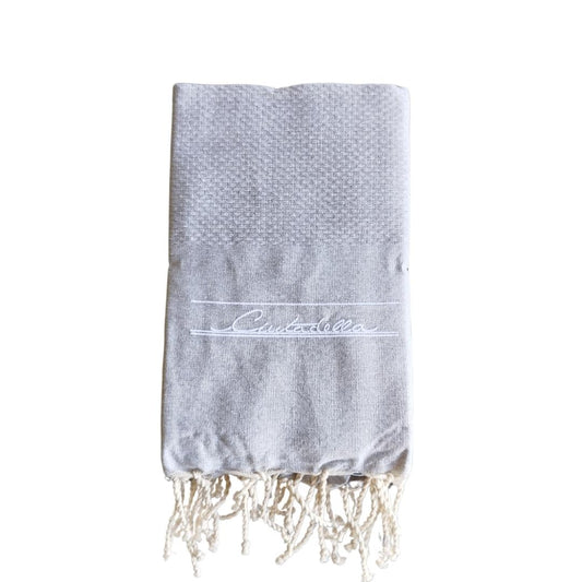 Fouta grise 100% coton