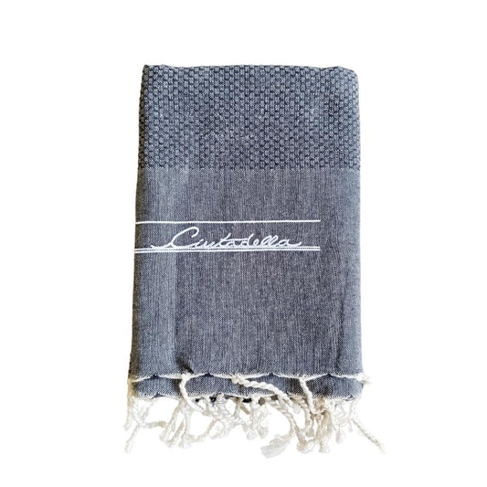 Fouta noire 100% coton