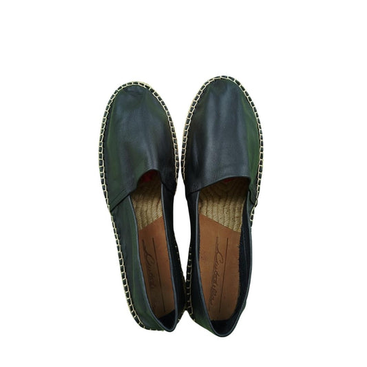 Espadrilles en cuir cousues main - Noir