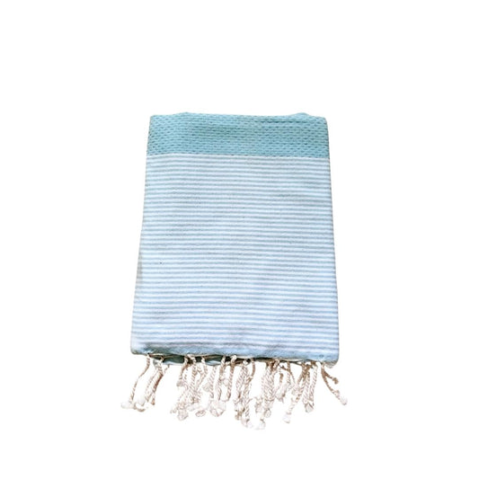 Fouta bleu ciel 100% coton