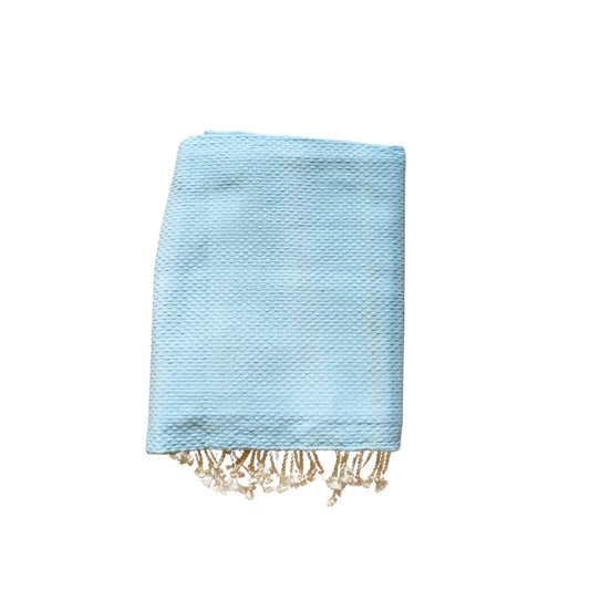 Fouta bleu ciel  100% coton